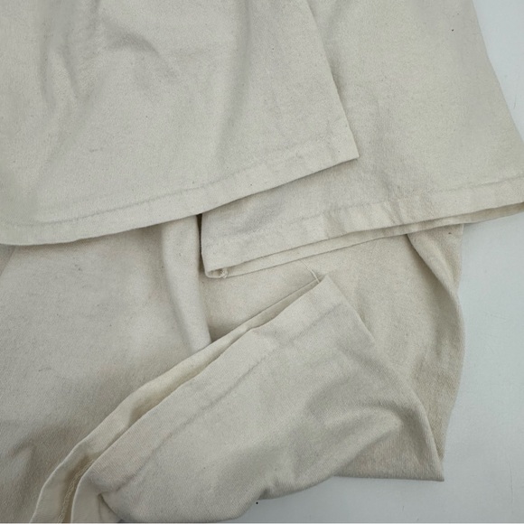 Vintage 90s Tshirt "I Survived the Winter" XL Adult Single Stitch Tee Beige Blue - Picture 8 of 12